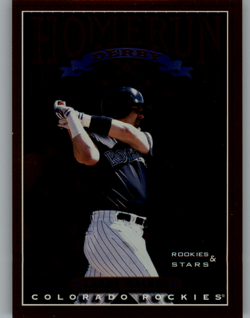 1998 Leaf Rookies and Stars Home Run Derby #3 Larry Walker