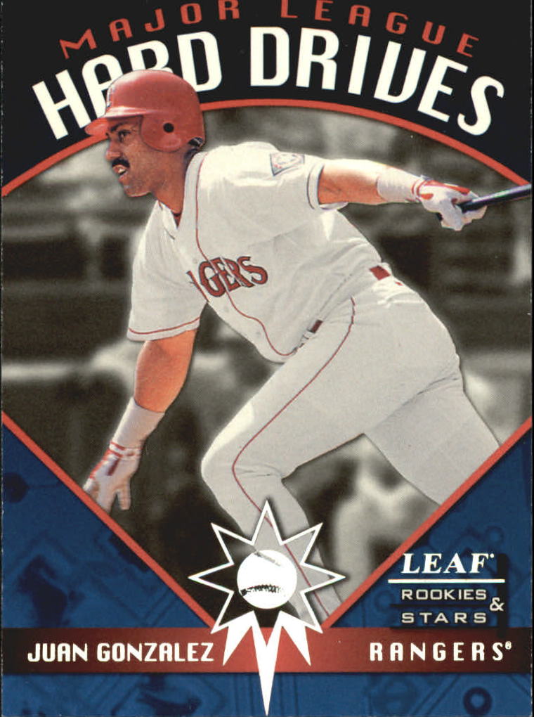 1998 Leaf Rookies and Stars Major League Hard Drives #2 Juan Gonzalez