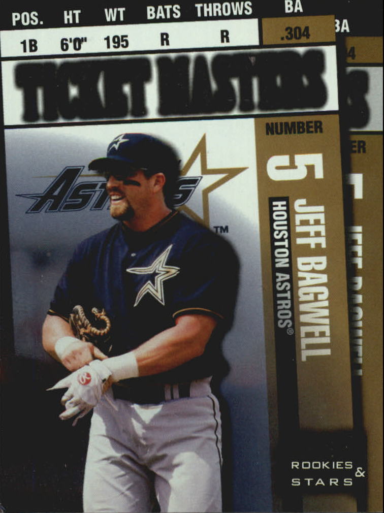 1998 Leaf Rookies and Stars Ticket Masters #7 J.Bagwell/C.Biggio