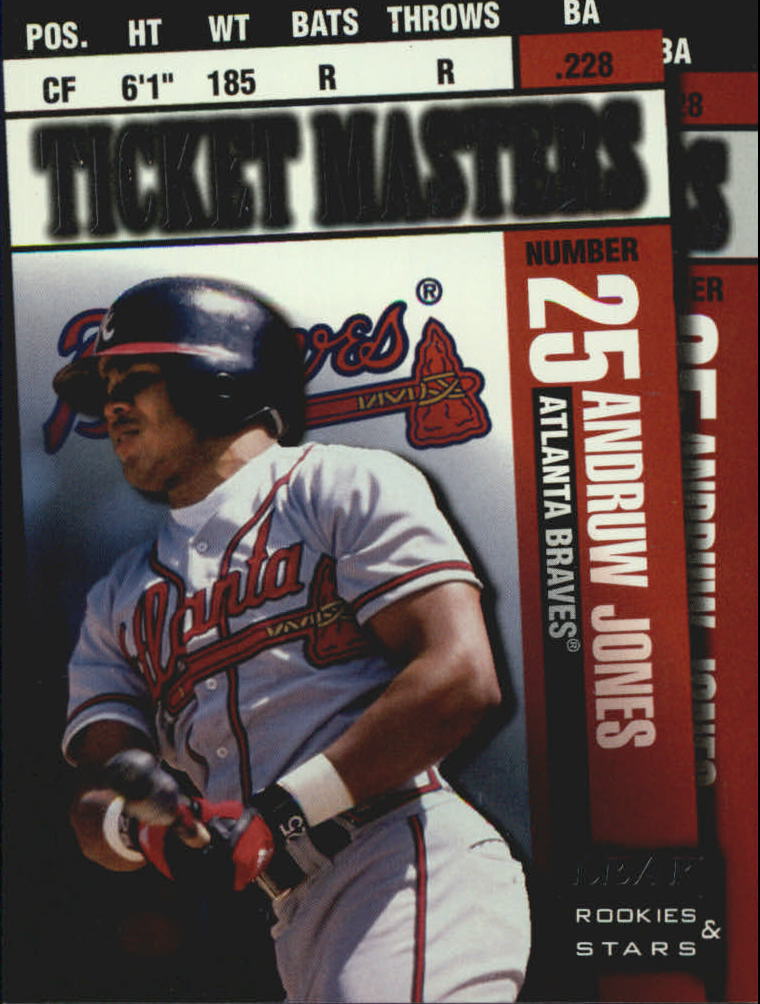 1998 Leaf Rookies and Stars Ticket Masters #11 A.Jones/A.Galarraga