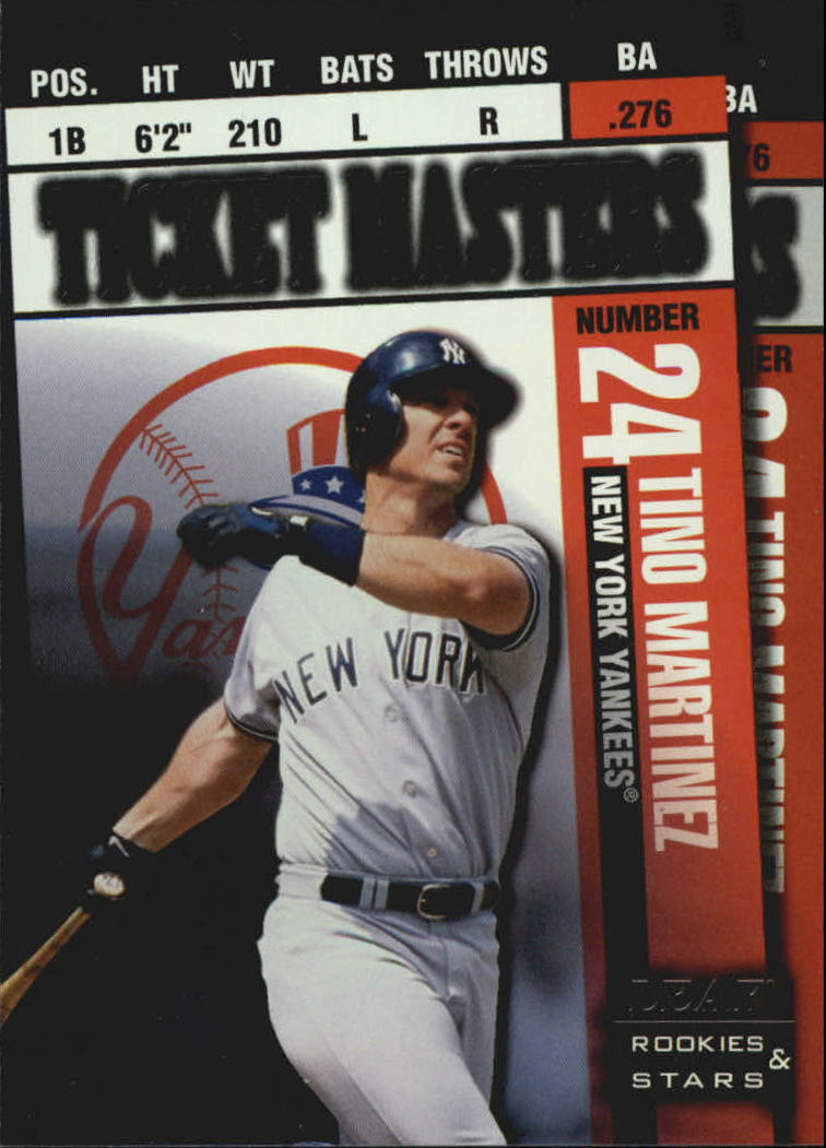 1998 Leaf Rookies and Stars Ticket Masters #12 T.Martinez/C.Knoblauch
