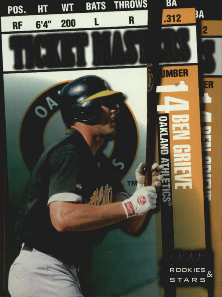 1998 Leaf Rookies and Stars Ticket Masters #20 B.Grieve/J.Giambi