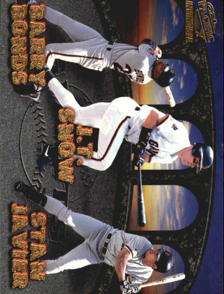 1998 Pacific Invincible Team Checklists #25 B.Bonds/J.T.Snow