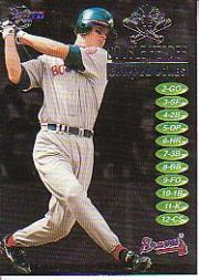 1998 SkyBox Dugout Axcess Double Header #DH9 Chipper Jones