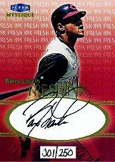 1999 Fleer Mystique Fresh Ink #20 Barry Larkin/250