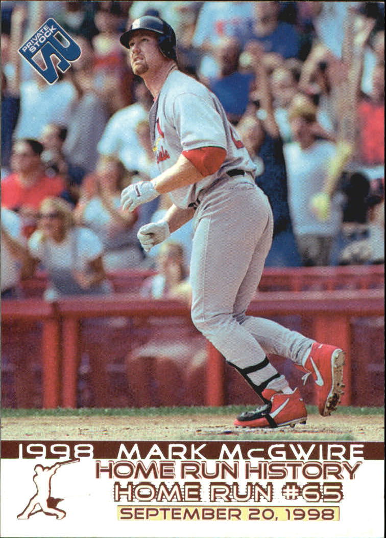 1999 Private Stock Home Run History #9 Mark McGwire 65
