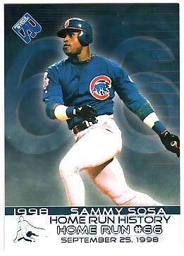 1999 Private Stock Home Run History #16 Sammy Sosa 66
