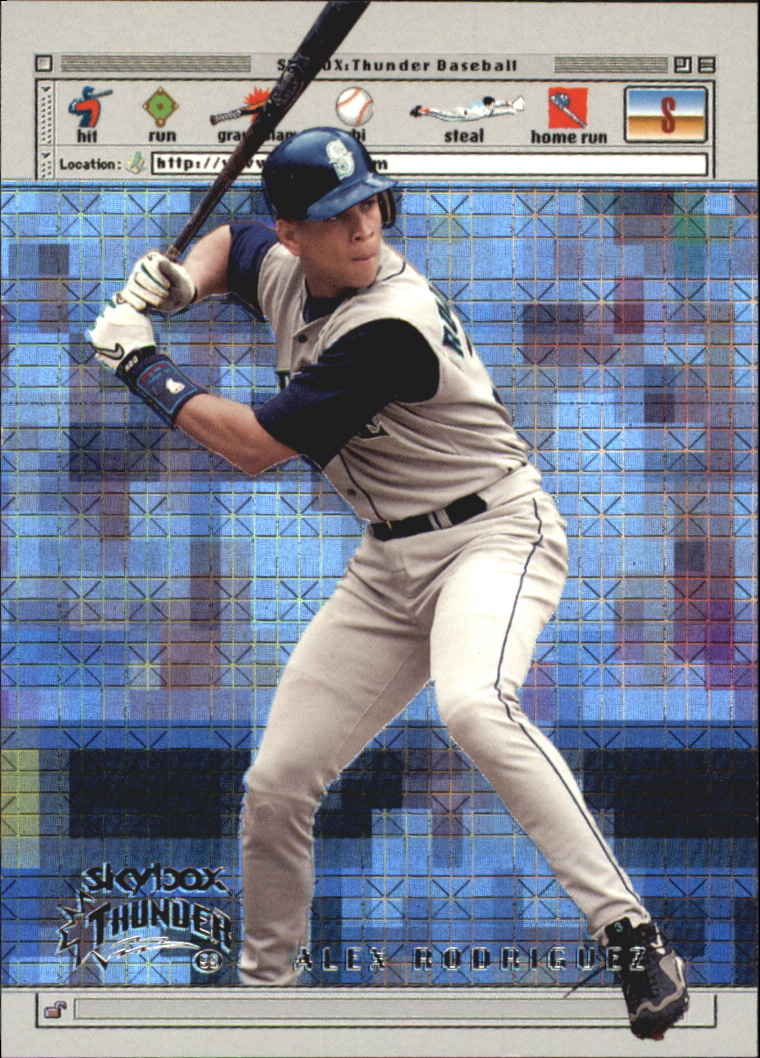 1999 SkyBox Thunder www.batterz.com #WB7 Alex Rodriguez