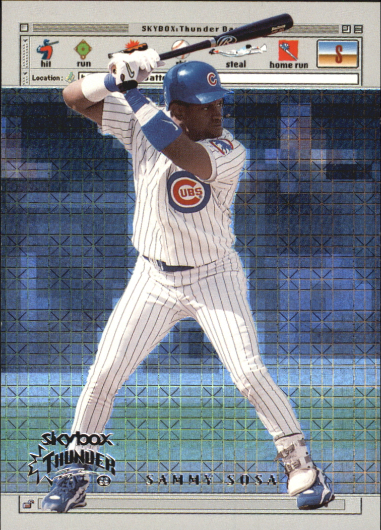 1999 SkyBox Thunder www.batterz.com #WB9 Sammy Sosa