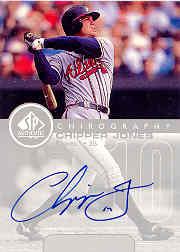 1999 SP Authentic Chirography #CJ Chipper Jones