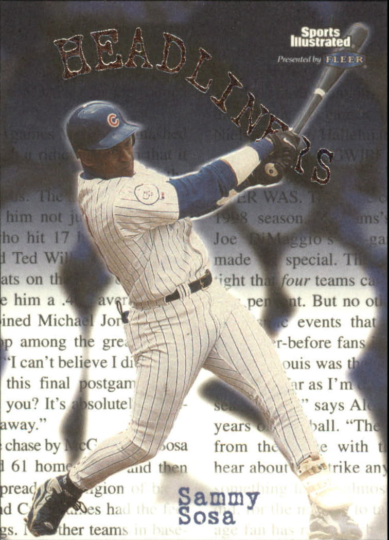 1999 Sports Illustrated Headliners #22 Sammy Sosa