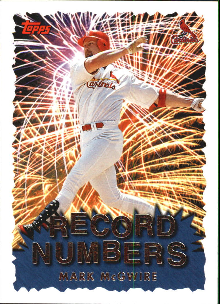 1999 Topps Record Numbers #RN1 Mark McGwire