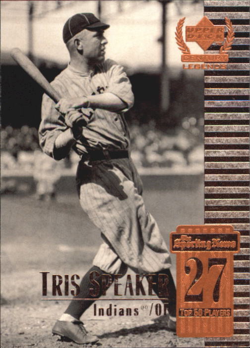 1999 Upper Deck Century Legends #27 Tris Speaker