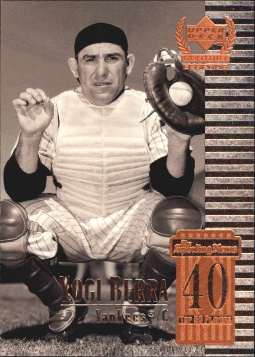 1999 Upper Deck Century Legends #40 Yogi Berra