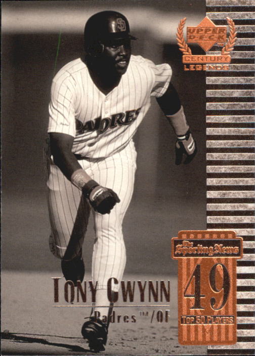 1999 Upper Deck Century Legends #49 Tony Gwynn