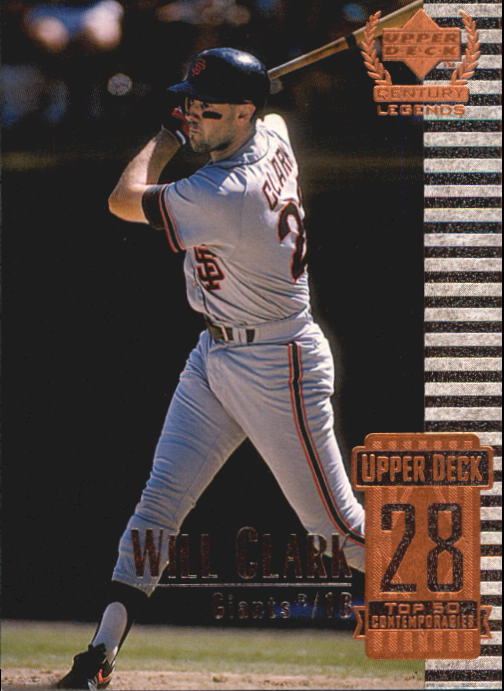 1999 Upper Deck Century Legends #78 Will Clark