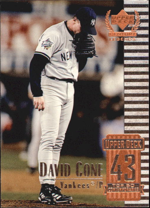 1999 Upper Deck Century Legends #93 David Cone