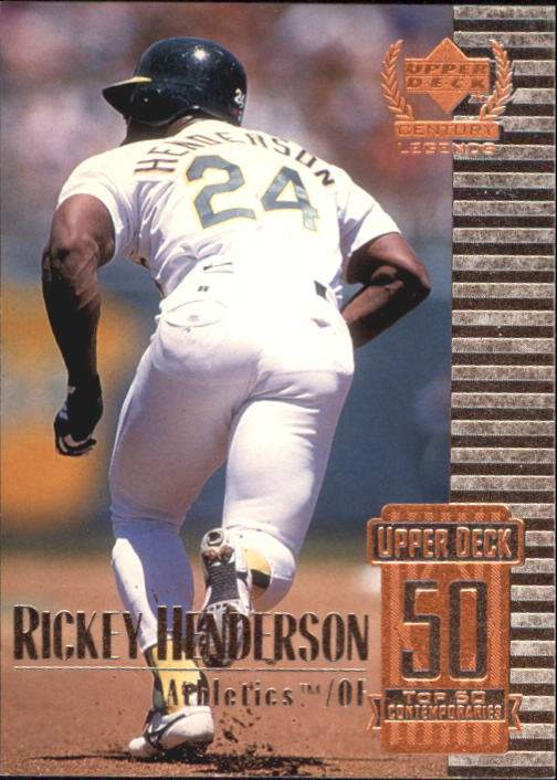 1999 Upper Deck Century Legends #100 Rickey Henderson