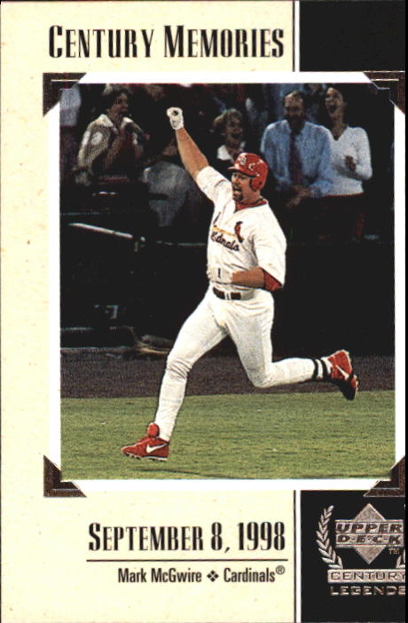 1999 Upper Deck Century Legends #125 Mark McGwire MEM