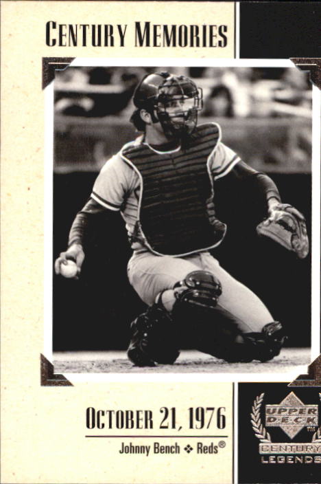 1999 Upper Deck Century Legends #134 Johnny Bench MEM