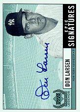 1999 Upper Deck Century Legends Epic Signatures #DL Don Larsen