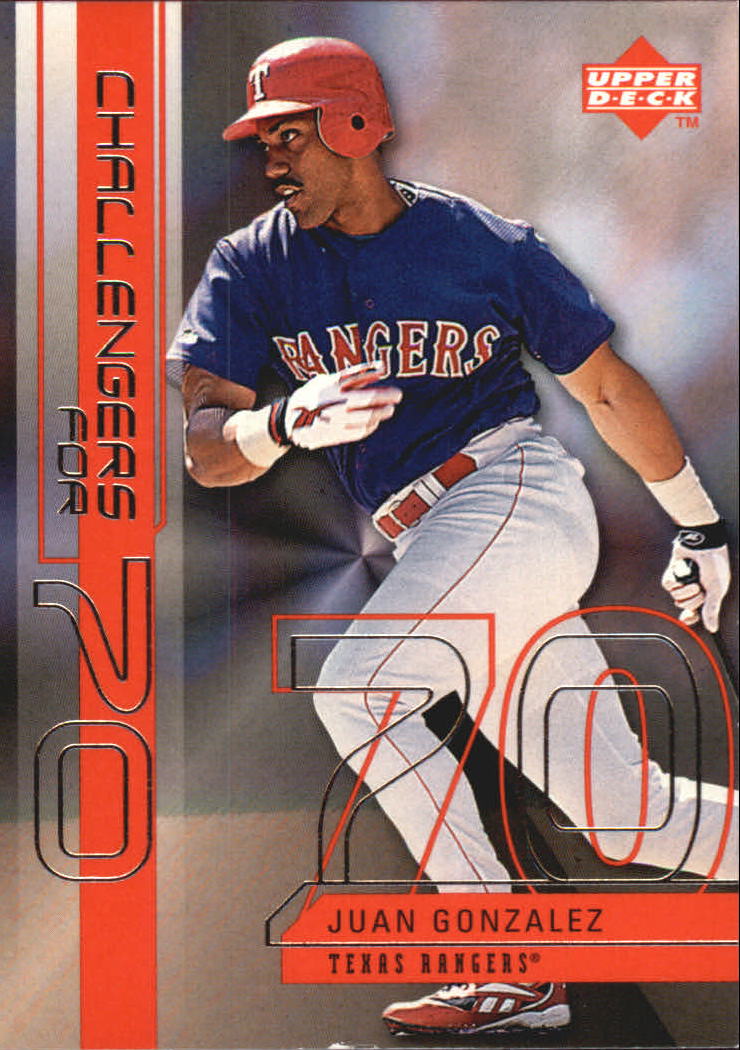 1999 Upper Deck Challengers for 70 Challengers Inserts #C9 Juan Gonzalez