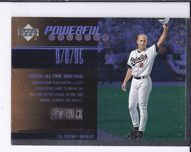 1999 Upper Deck PowerDeck Powerful Moments #P3 Cal Ripken