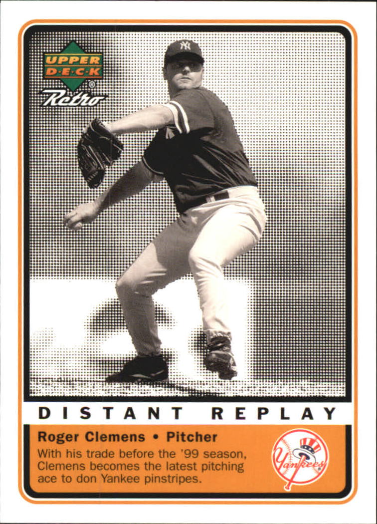 1999 Upper Deck Retro Distant Replay #D6 Roger Clemens