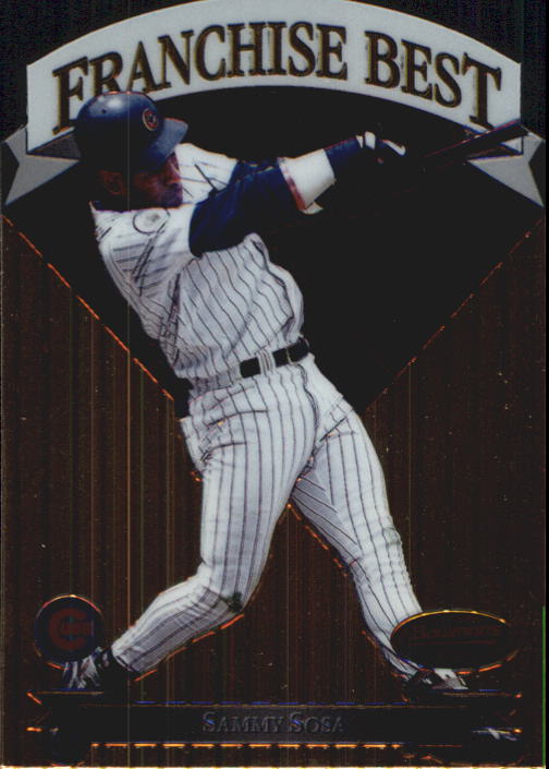 1999 Bowman's Best Franchise Best Mach I #FB3 Sammy Sosa