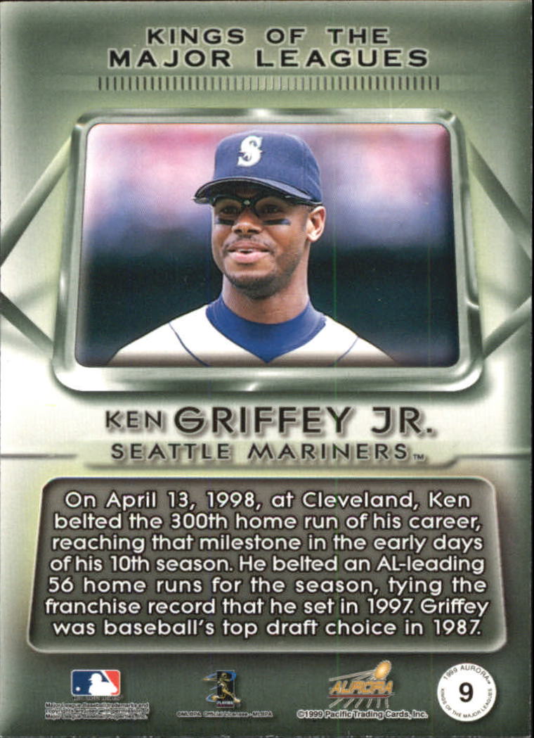 1999 Aurora Kings of the Major Leagues #9 Ken Griffey Jr. back image