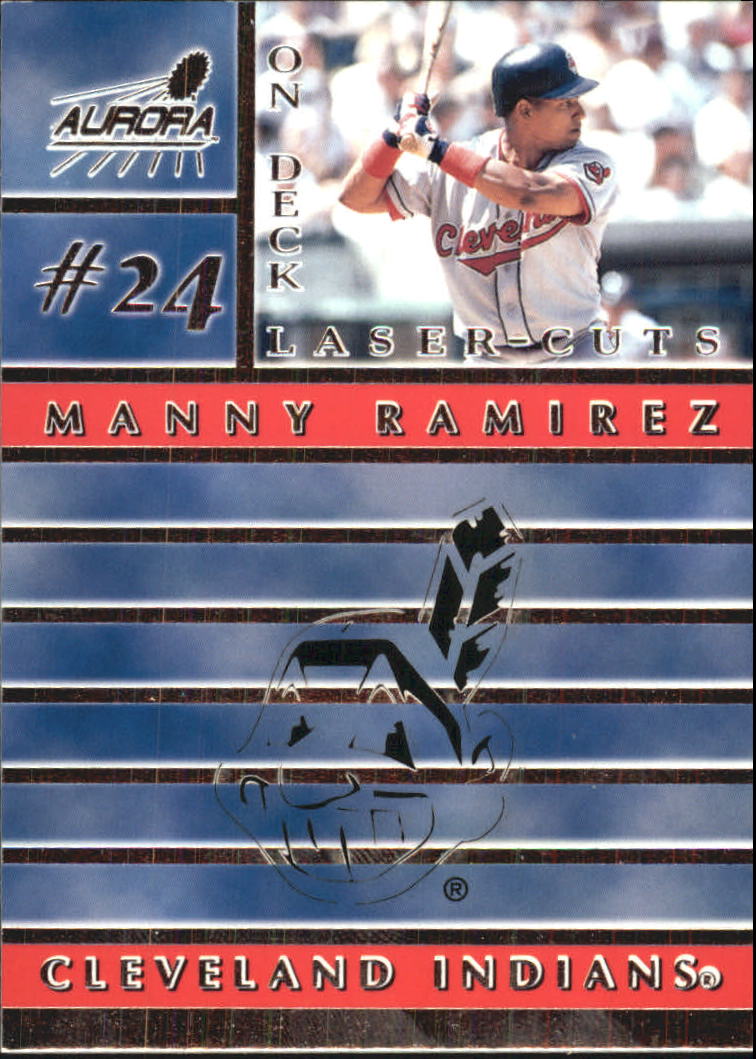 1999 Aurora On Deck Laser-Cuts #6 Manny Ramirez