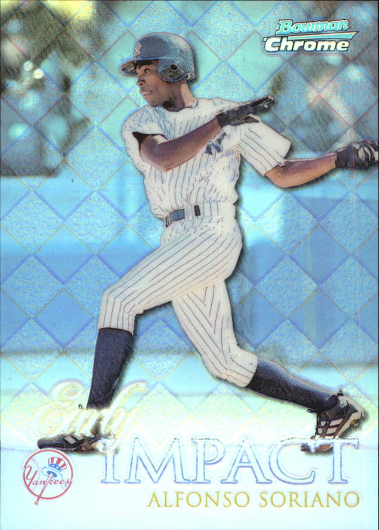 1999 Bowman Chrome Impact Refractors #I1 Alfonso Soriano