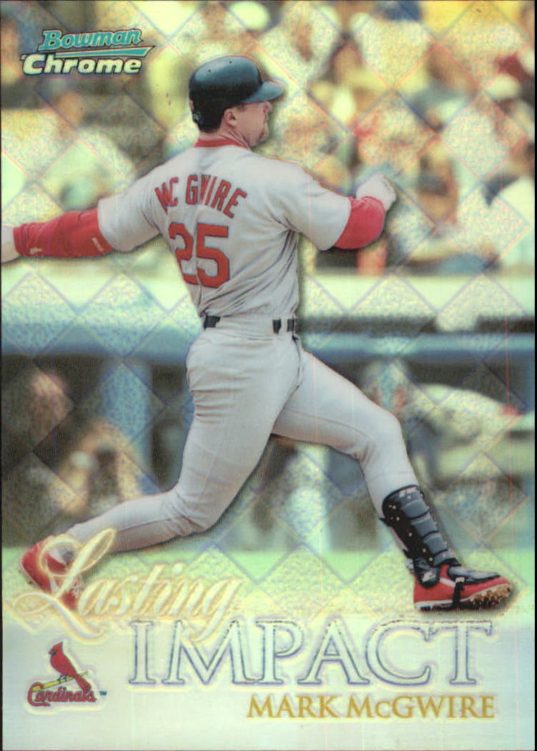 1999 Bowman Chrome Impact Refractors #I15 Mark McGwire