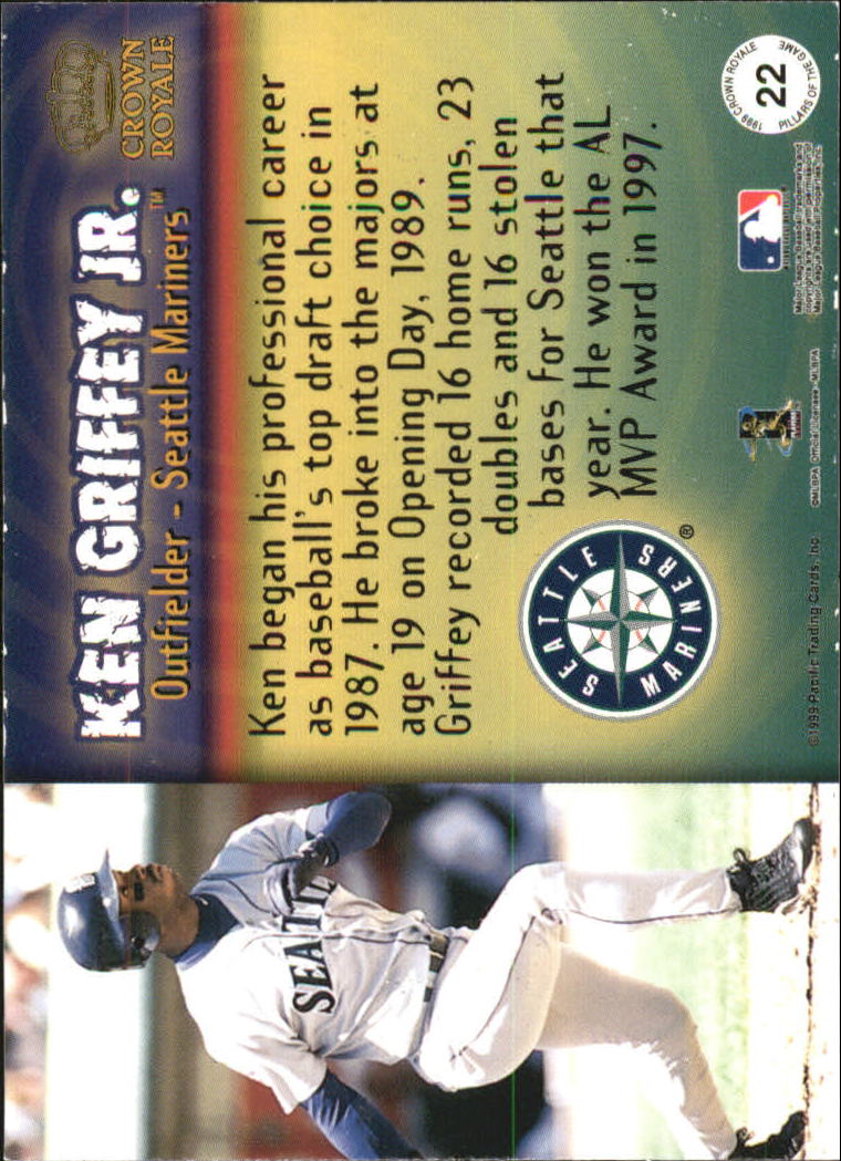 1999 Crown Royale Pillars of the Game #22 Ken Griffey Jr. back image