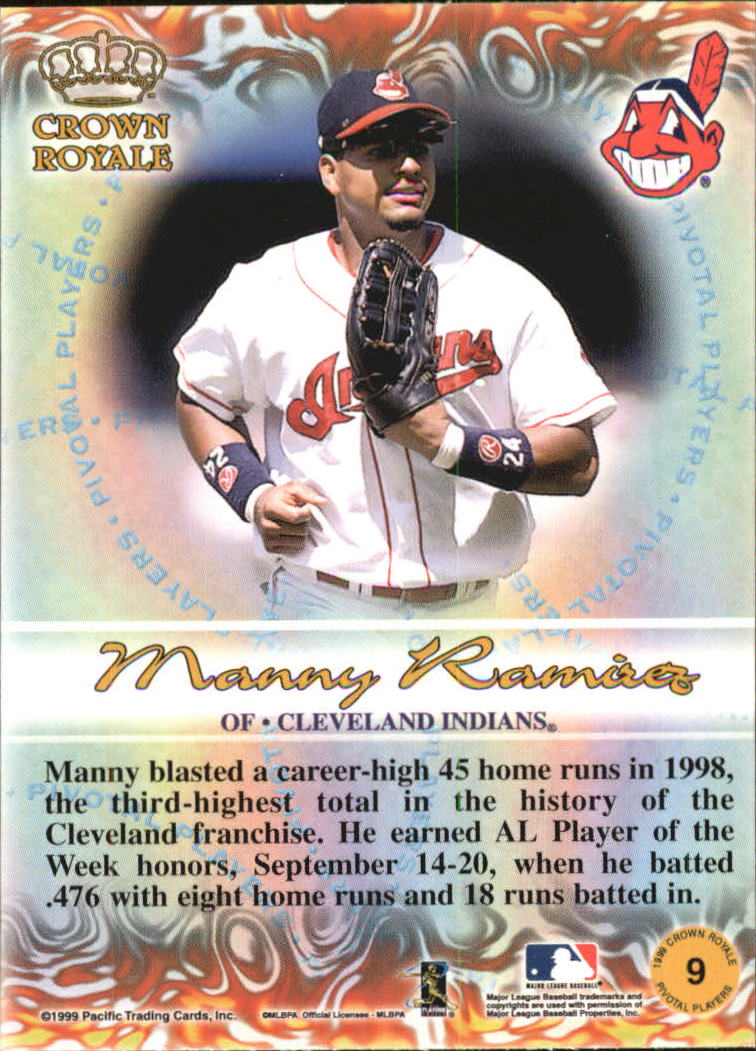 1999 Crown Royale Pivotal Players #9 Manny Ramirez back image