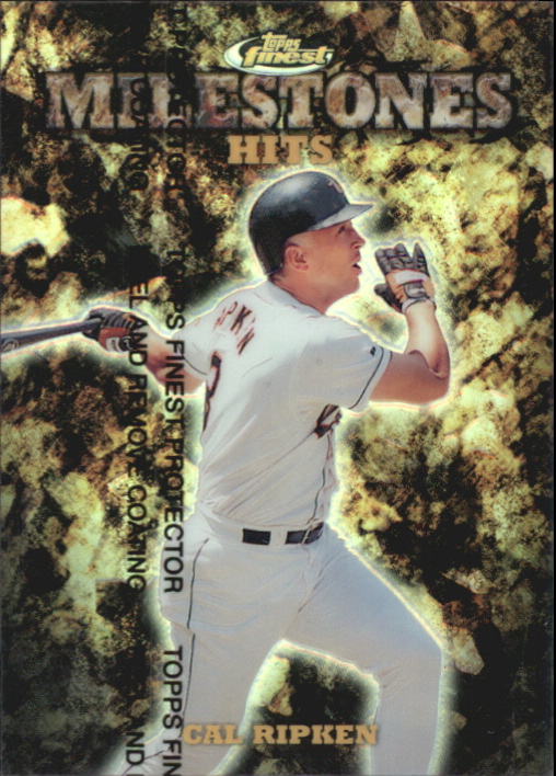 1999 Finest Milestones #M2 Cal Ripken HIT