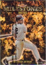 1999 Finest Milestones #M9 Derek Jeter HIT