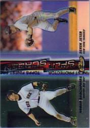 1999 Finest Split Screen Single Refractors #SS3A Nomar Garciaparra REF/Derek Jeter