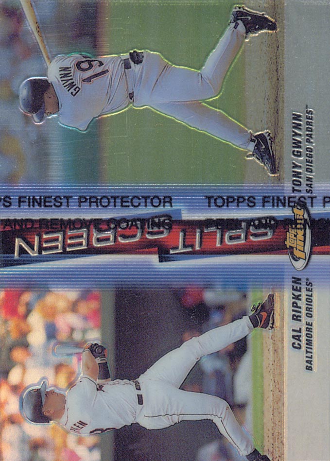 1999 Finest Split Screen #SS5 C.Ripken REF/T.Gwynn