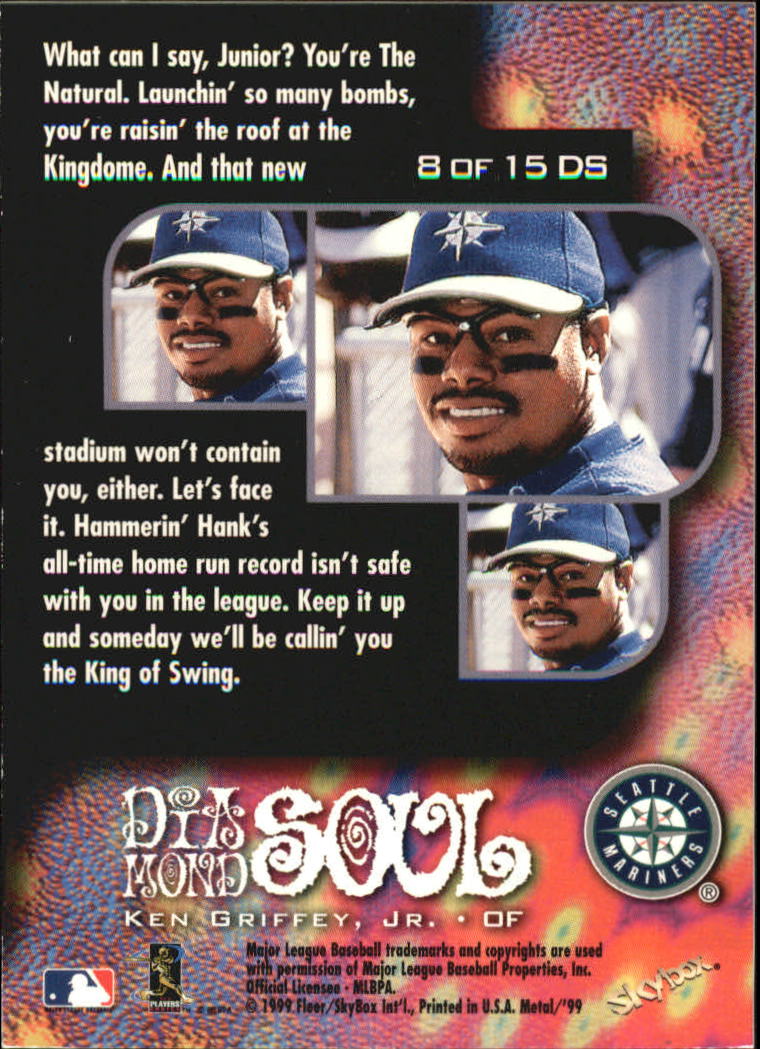 1999 Metal Universe Diamond Soul #8 Ken Griffey Jr. back image