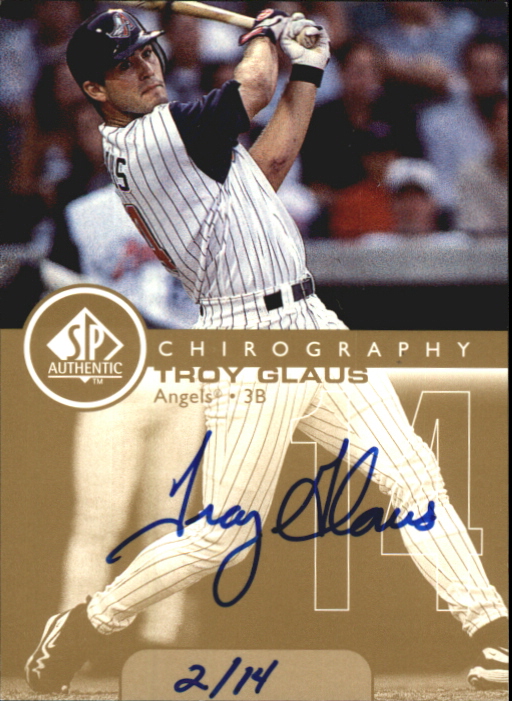 1999 SP Authentic Chirography Gold #TGL Troy Glaus/14