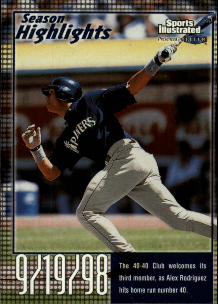1999 Sports Illustrated #36 Alex Rodriguez SH