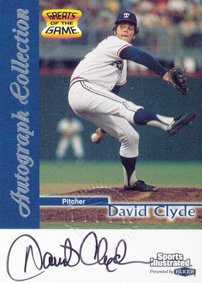 1999 Sports Illustrated Greats of the Game Autographs #18 David Clyde