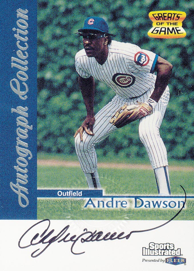 1999 Sports Illustrated Greats of the Game Autographs #19 Andre Dawson