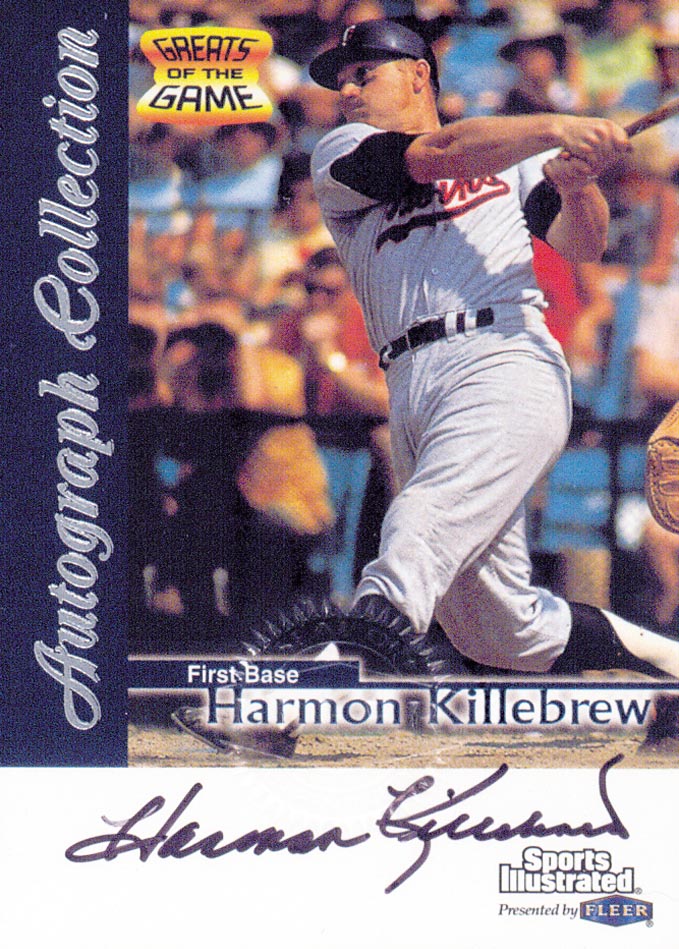 1999 Sports Illustrated Greats of the Game Autographs #39 Harmon Killebrew