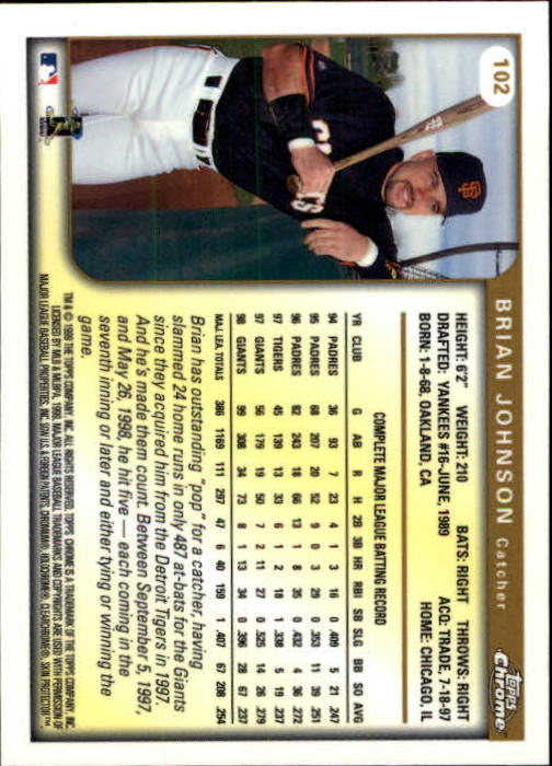 1999 Topps Chrome Baseball Cards 1-343 Pick From List