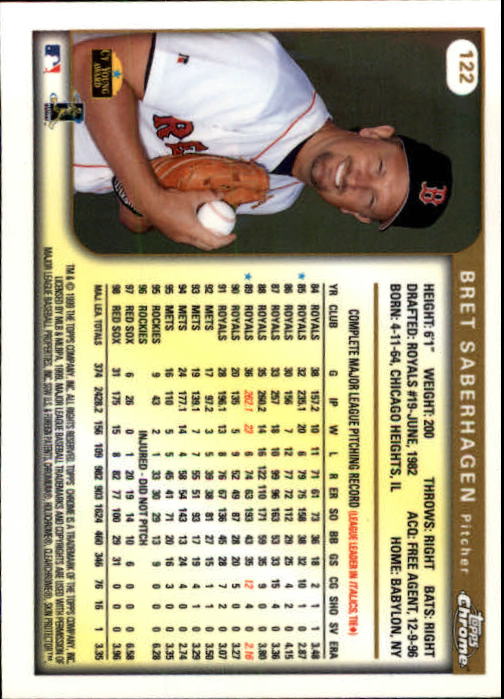 1999 Topps Chrome Baseball Cards 1-343 Pick From List