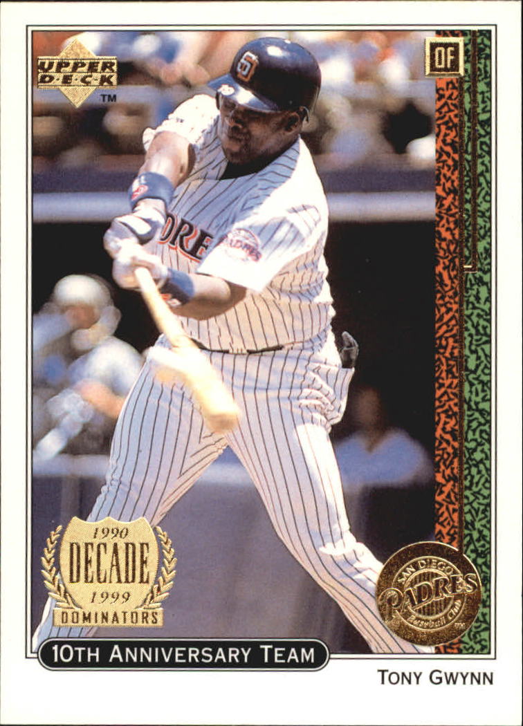 1999 Upper Deck 10th Anniversary Team #X8 Tony Gwynn