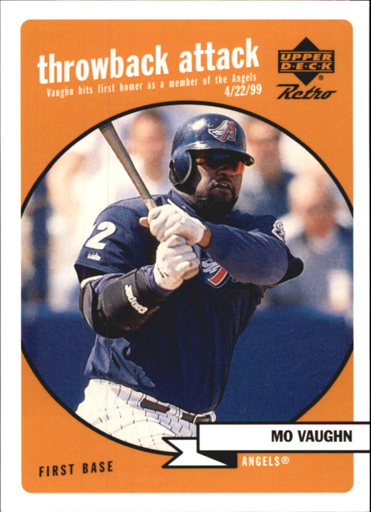 1999 Upper Deck Retro Throwback Attack #T10 Mo Vaughn