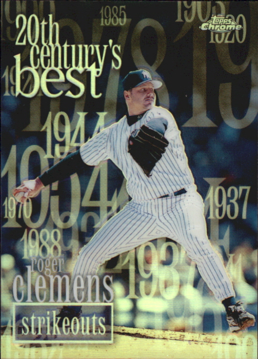 2000 Topps Chrome Refractors #472 Roger Clemens 20CB